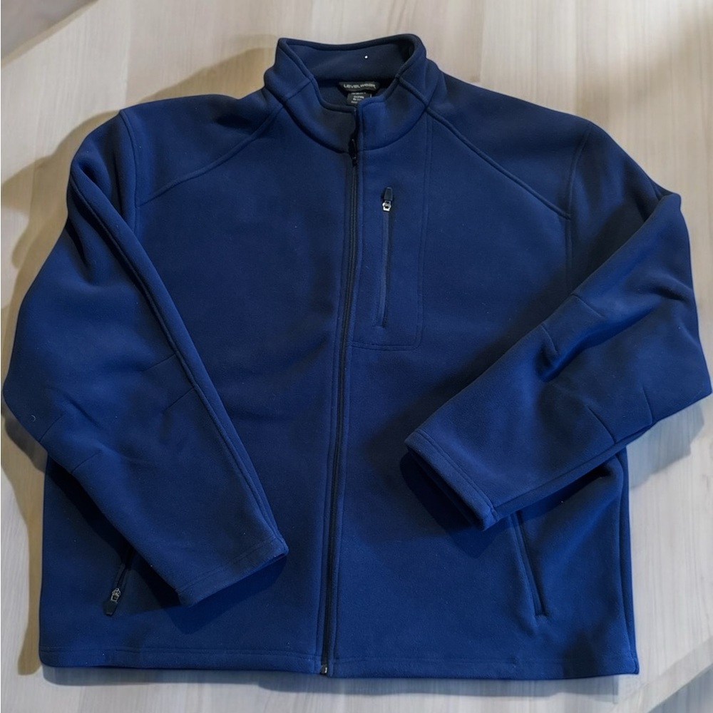 Navy Blue Full-Zip Jacket